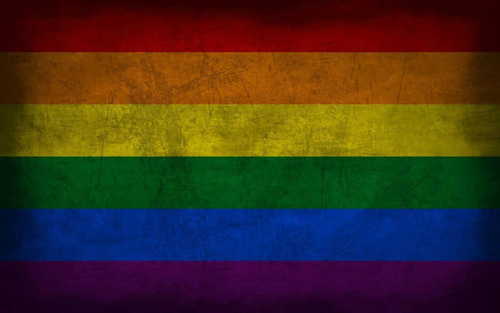 Cute LGBT Vintage Flag, rainbow flag, red orange yellow green blue and purple, SD Desktop Wallpaper