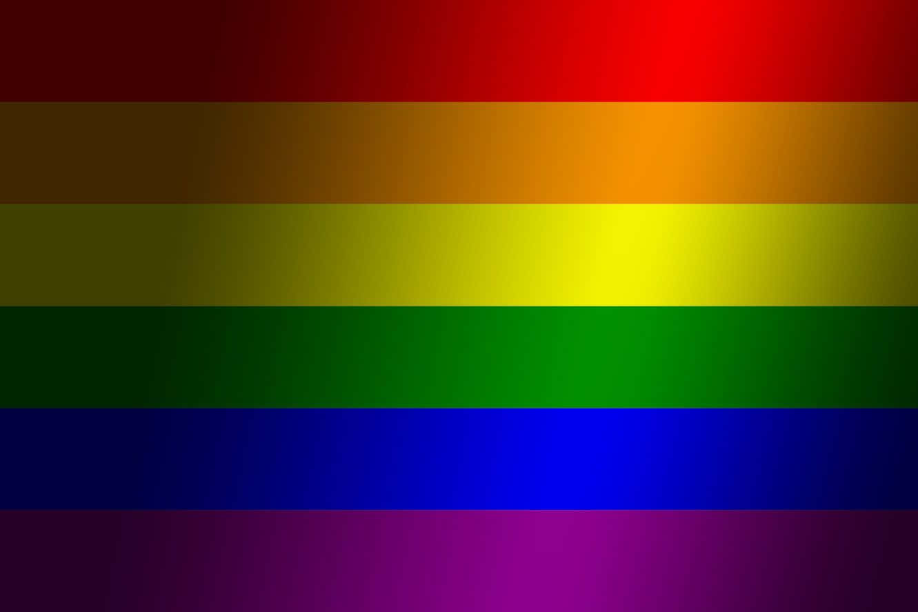 LGBT rainbow flag, vibrant horizontal rainbow stripes, red orange yellow green blue and purple, HD Desktop Wallpaper