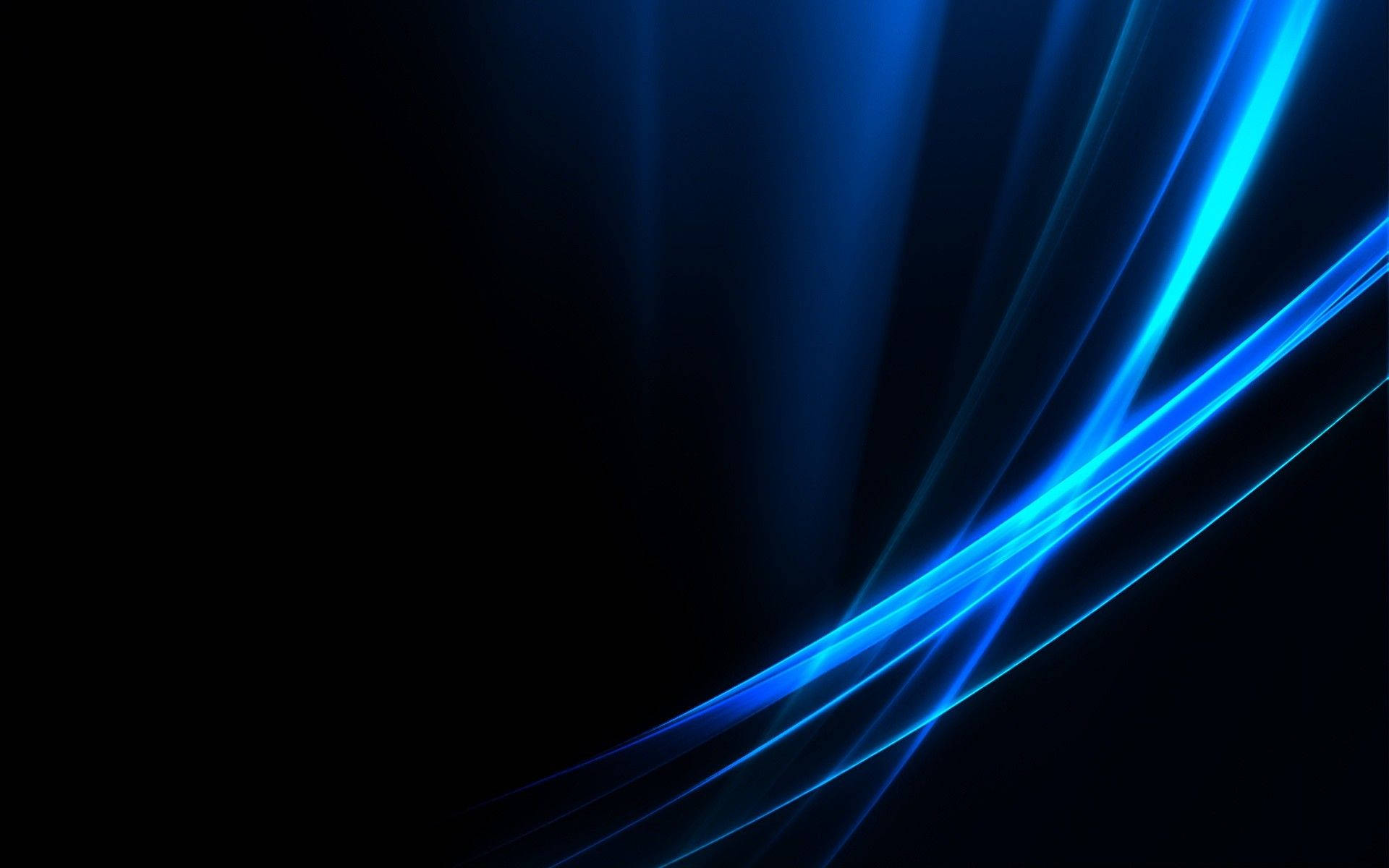 electric blue, neon light streaks, deep black background, Full HD Desktop Wallpaper