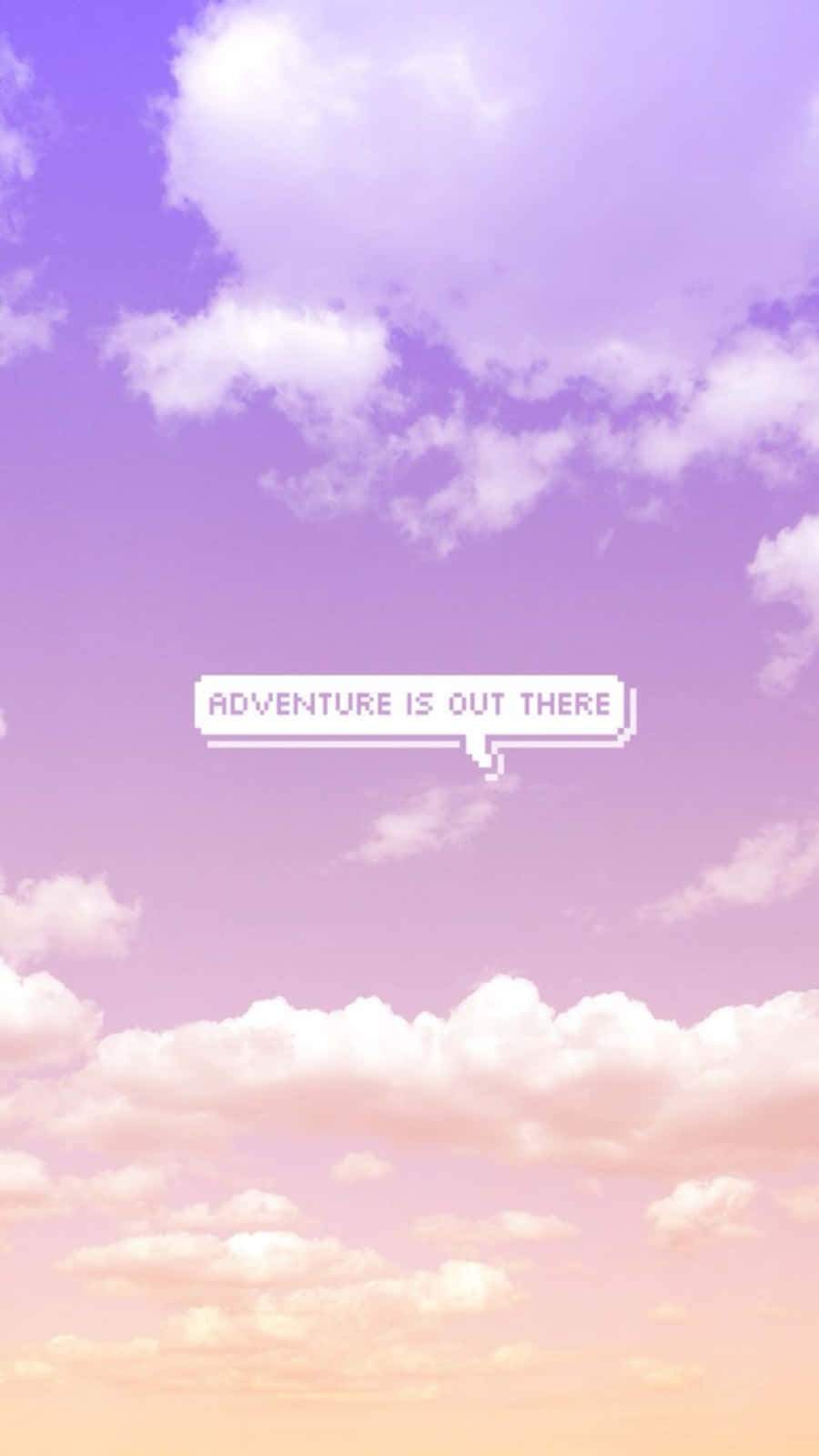 Cute Light Purple, pixel-art sky, soft purple and pink clouds, HD Phone Wallpaper