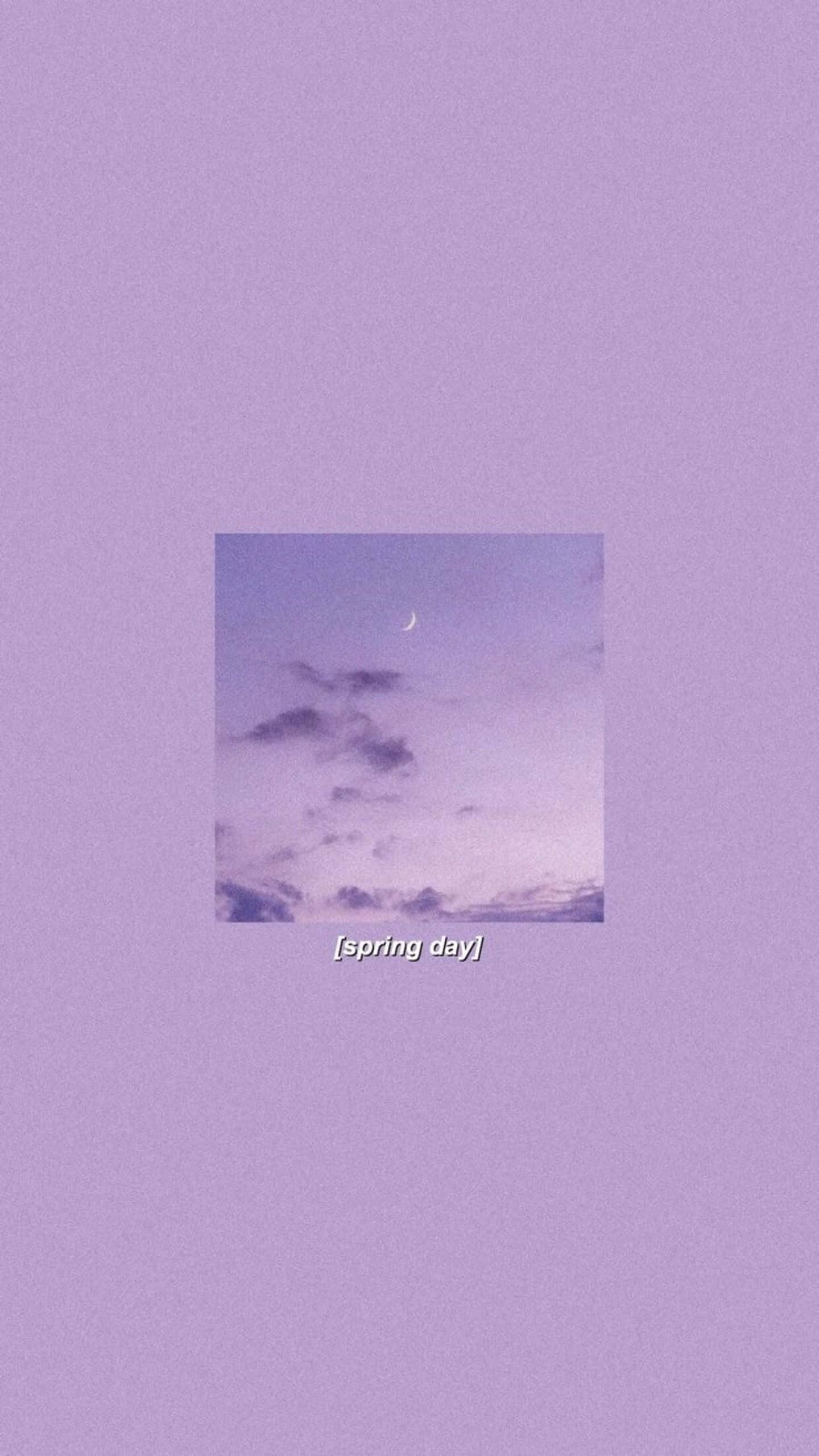 Lavender Dreams, lavender sky, crescent moon, 2K Phone Wallpaper