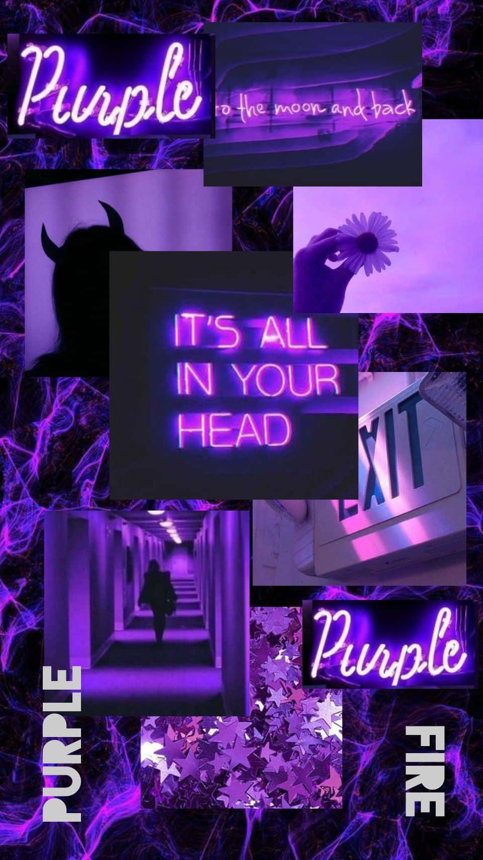 purple neon, glowing abstract backgrounds, text phrases, HD Phone Wallpaper