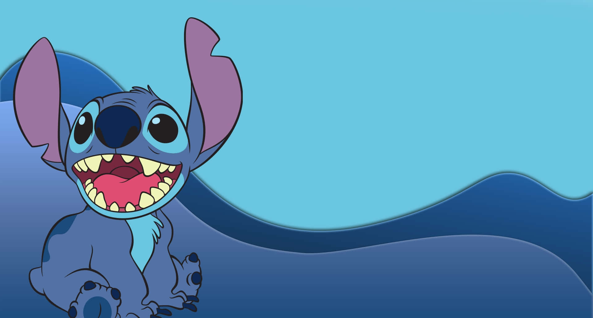 Lilo and Stitch, blue alien, big ears, Full HD Desktop Wallpaper