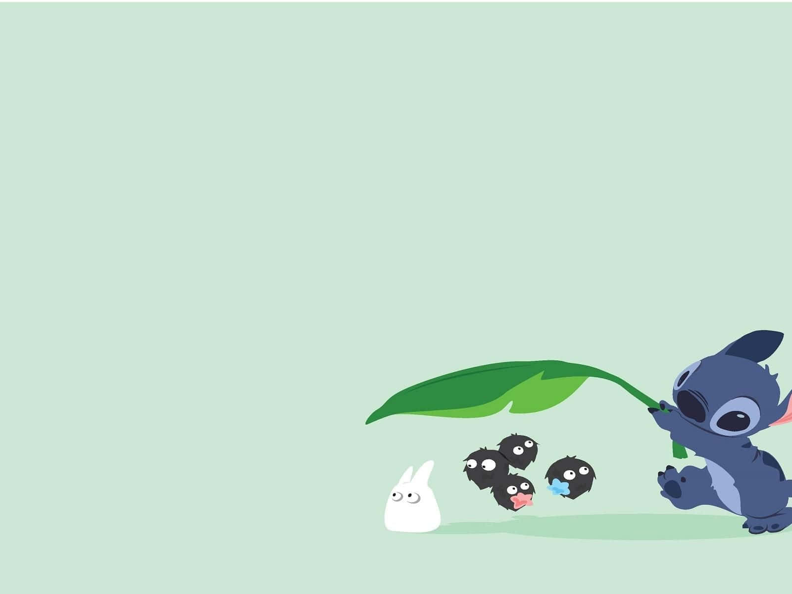Lilo and Stitch, Stitch, white rabbit, HD Desktop Wallpaper