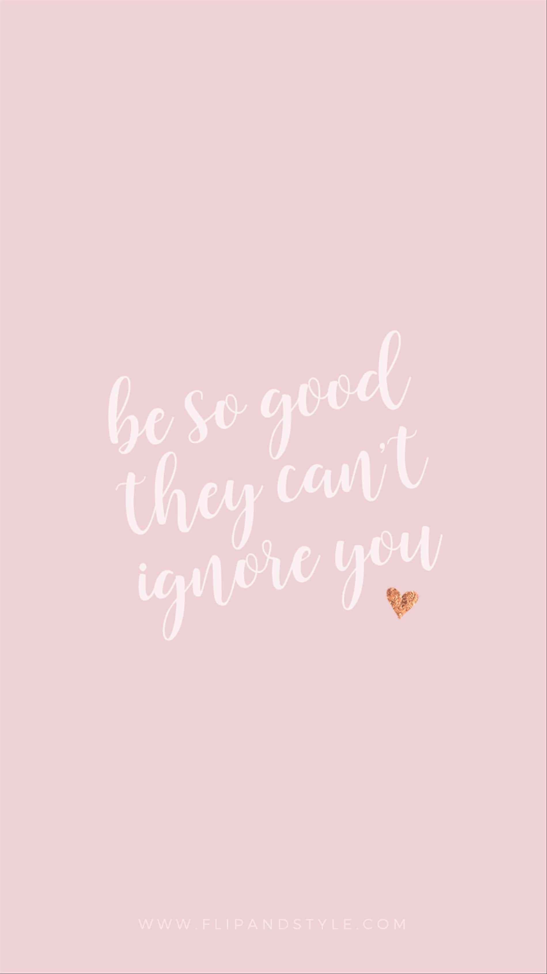 soft pink background, elegant white cursive, glitter heart accent, 2K Phone Wallpaper