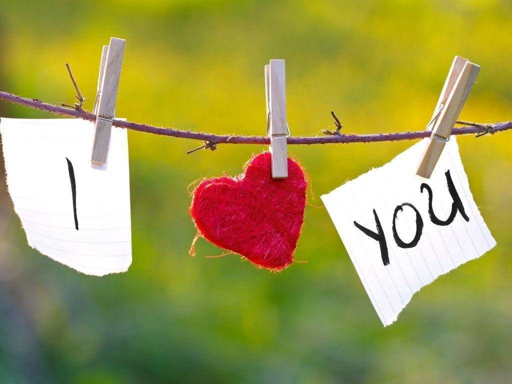 Cute Love, I love you, red heart, SD Desktop Wallpaper