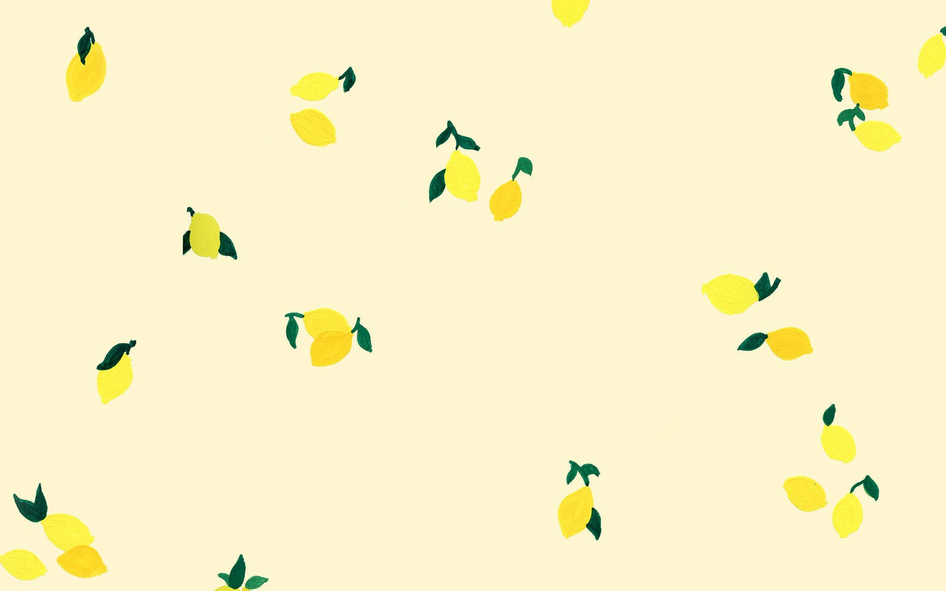 Cute Macbook Pro, lemons, green leaves, HD Desktop Wallpaper