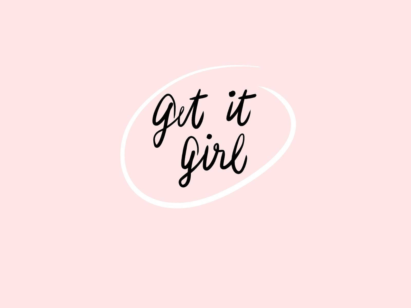Cute Macbook Pro, pink background, black cursive, HD Desktop Wallpaper