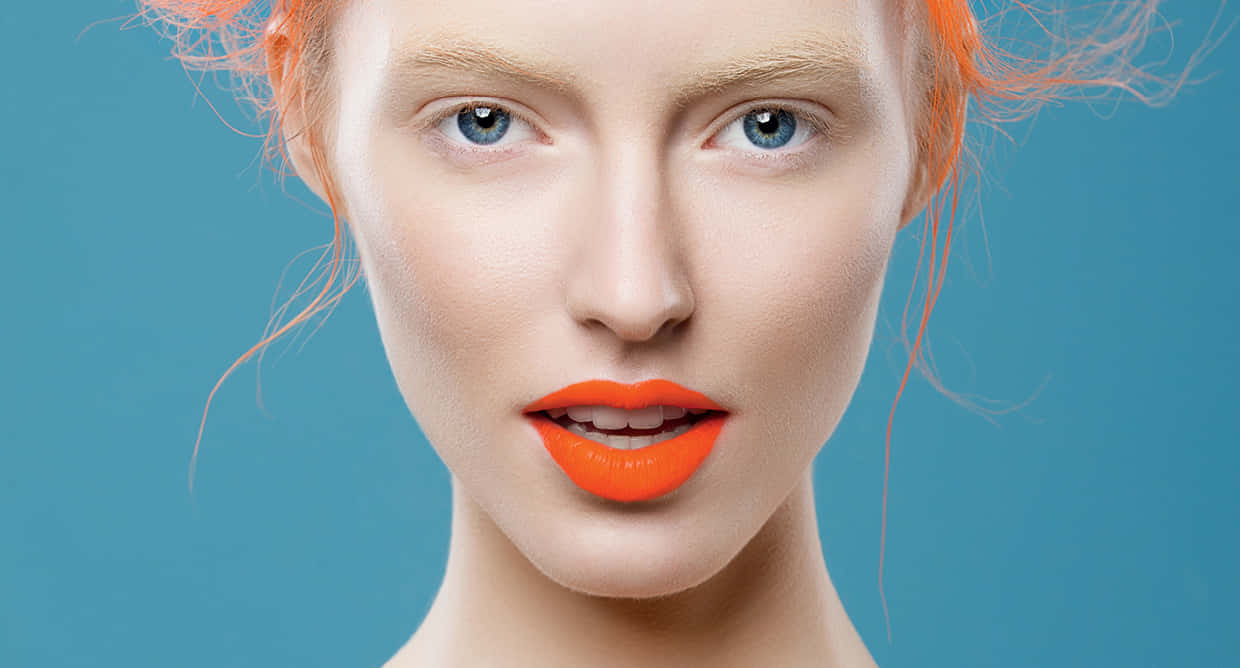 spring makeup, soft pastels, blue eyes, SD Desktop Wallpaper