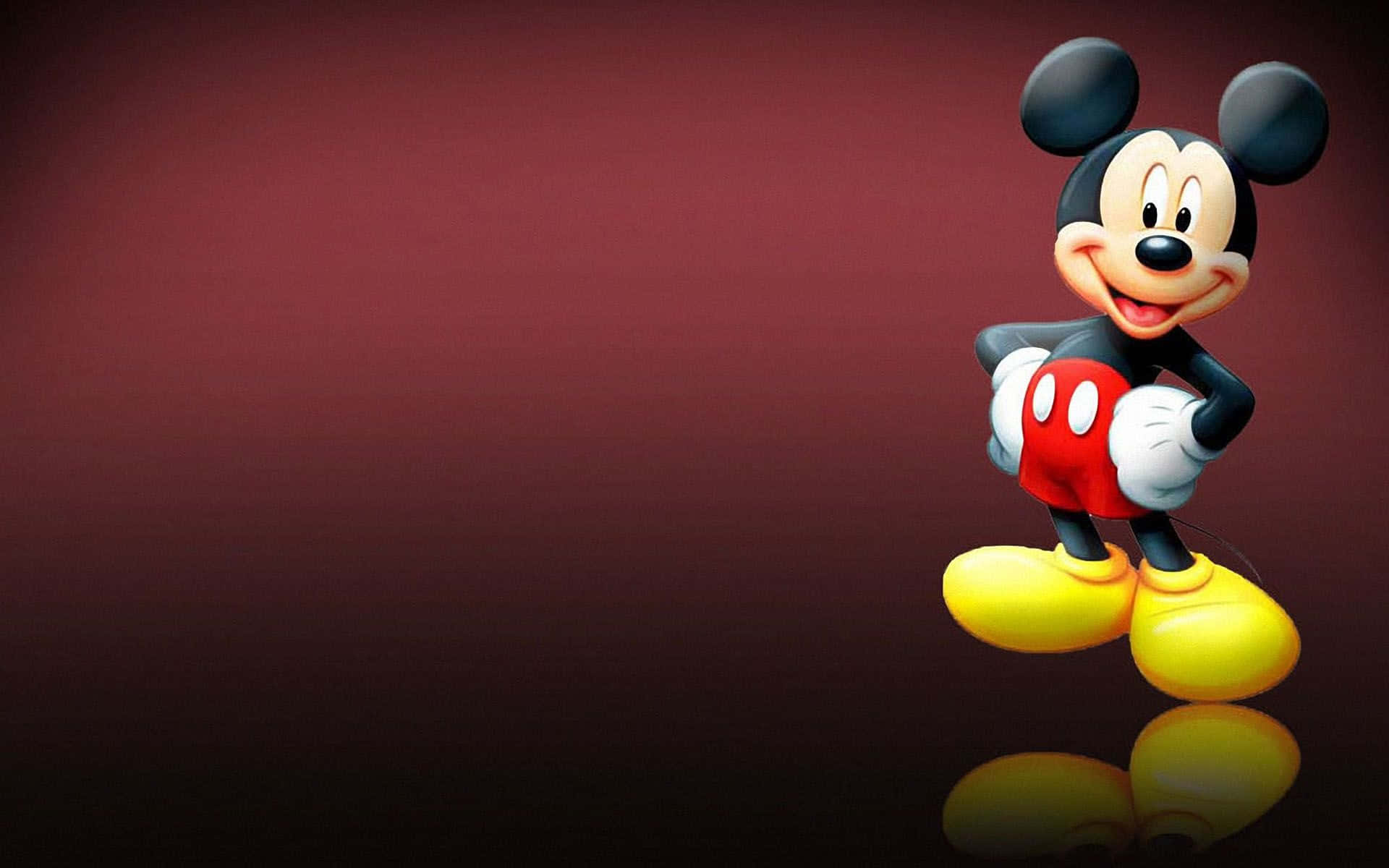 Mickey Mouse, red shorts, yellow shoes, Full HD Desktop Wallpaper