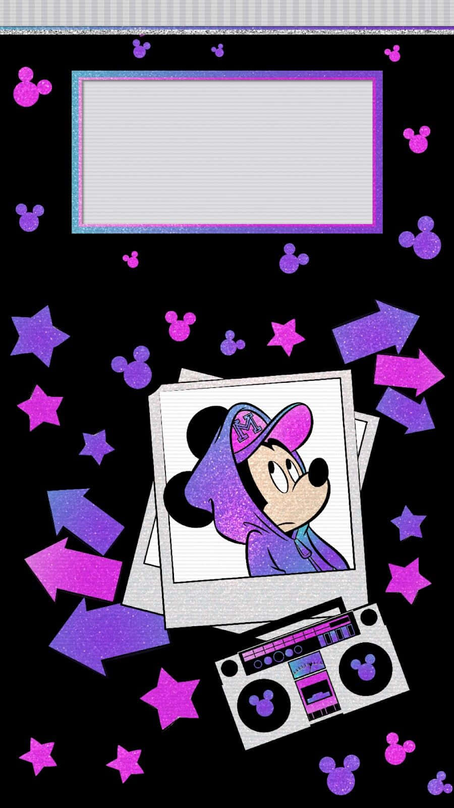 Cute Mickey Mouse, Mickey Mouse, glittery, HD Phone Wallpaper