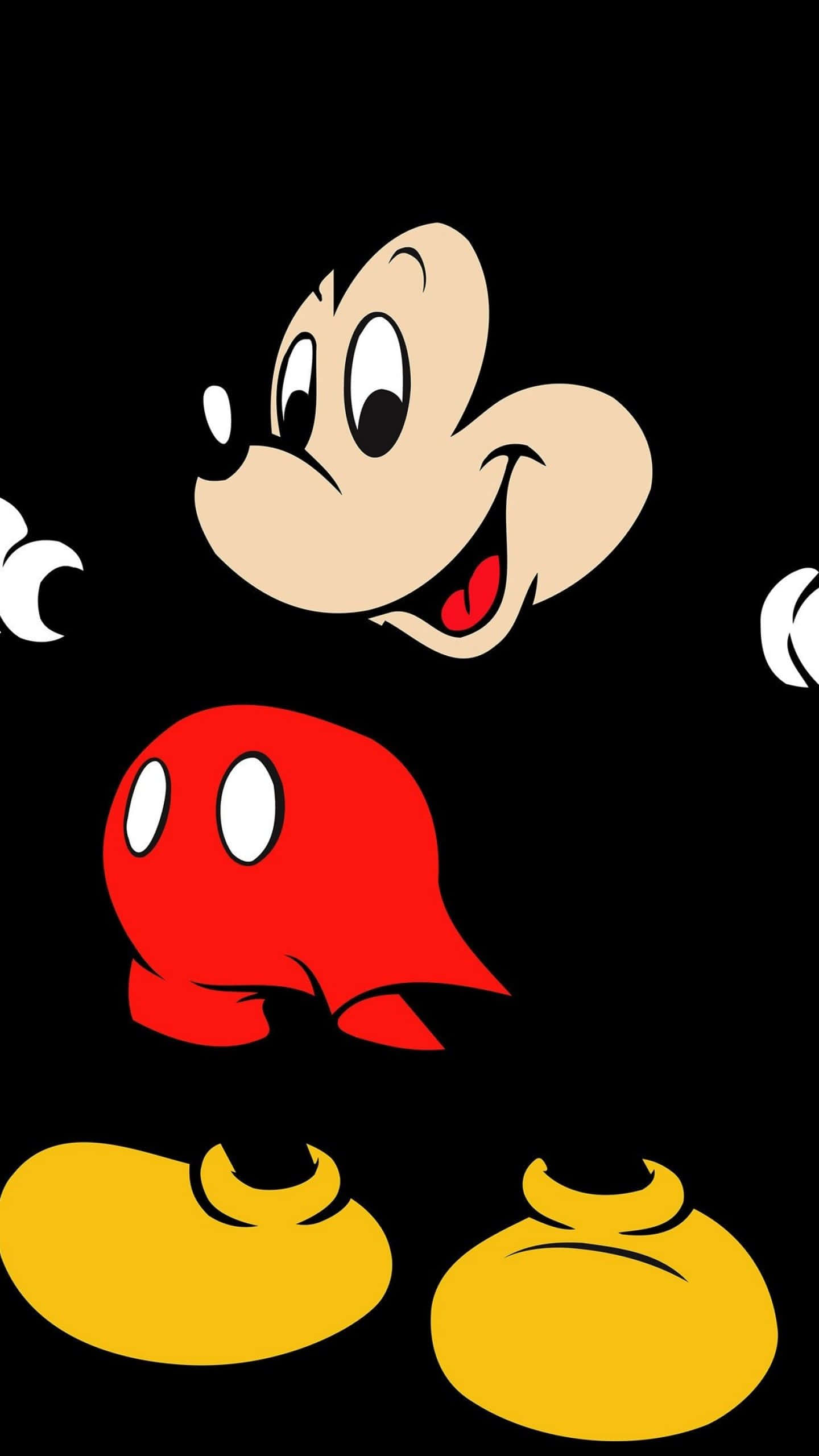 Cute Mickey Mouse, Mickey Mouse, red shorts, 2K Phone Wallpaper