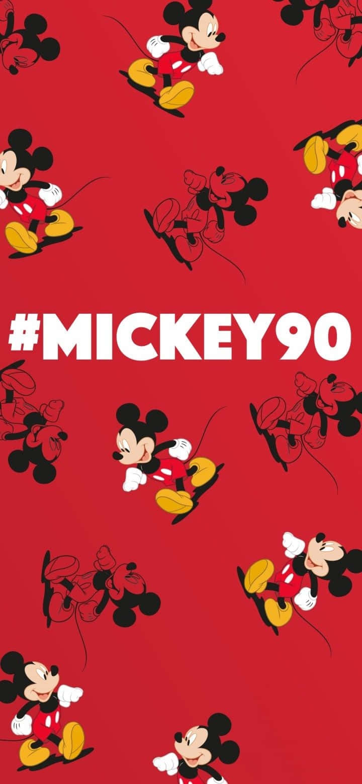 Cute Mickey Mouse, Mickey Mouse, 90th anniversary, HD Phone Wallpaper