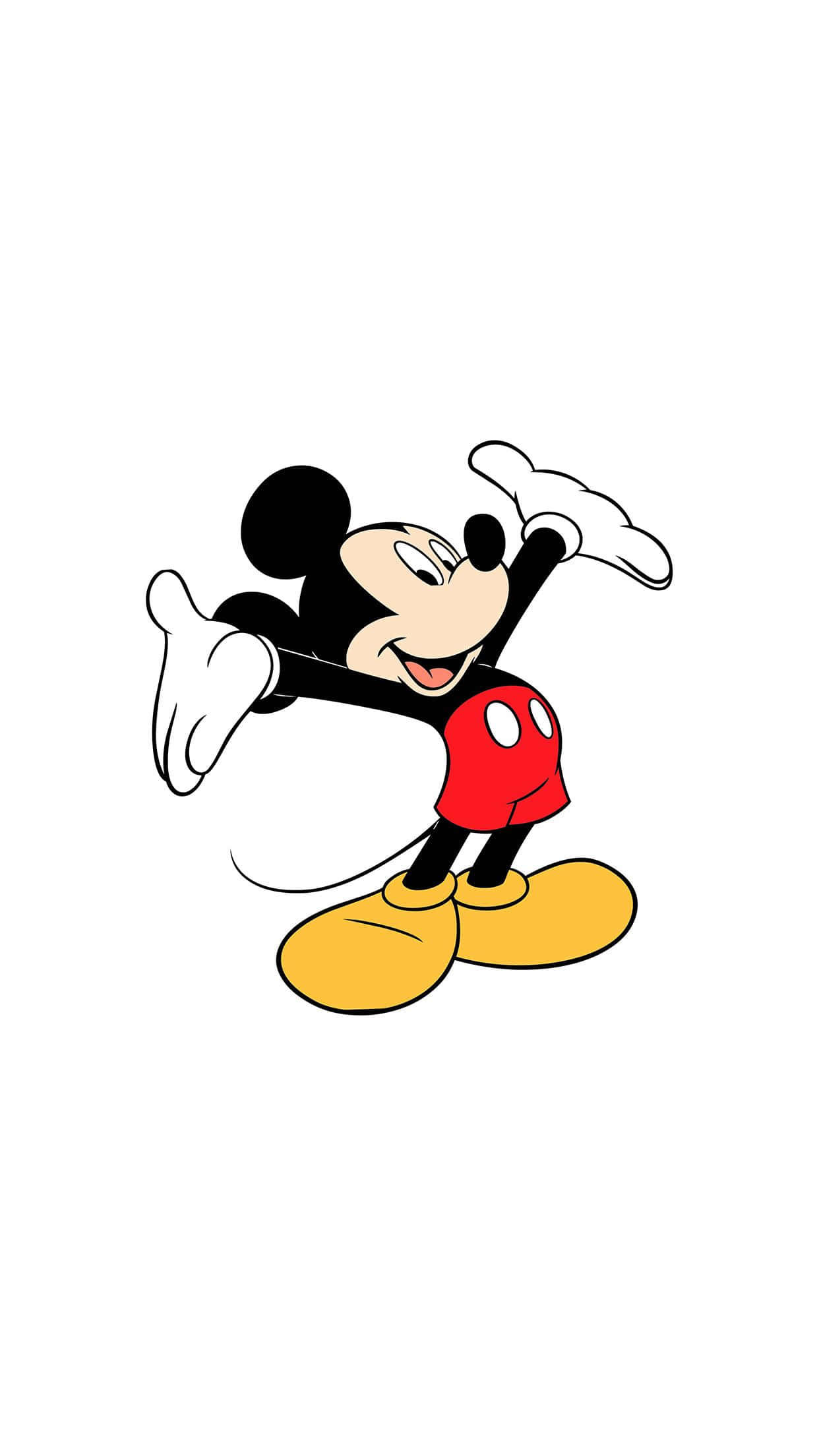 Cute Mickey Mouse, Mickey Mouse, red shorts, Full HD Phone Wallpaper