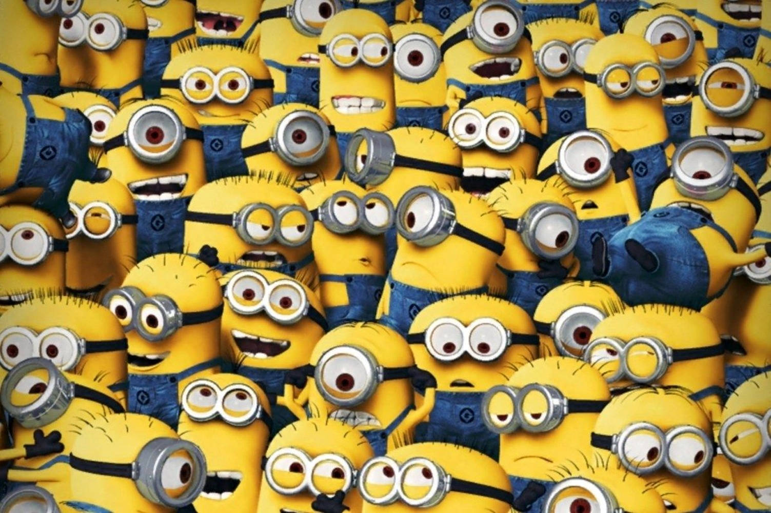 Cute Minion, yellow Minions, blue overalls, HD Desktop Wallpaper