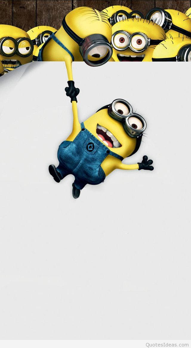 Minion, yellow Minion, blue overalls, SD Phone Wallpaper