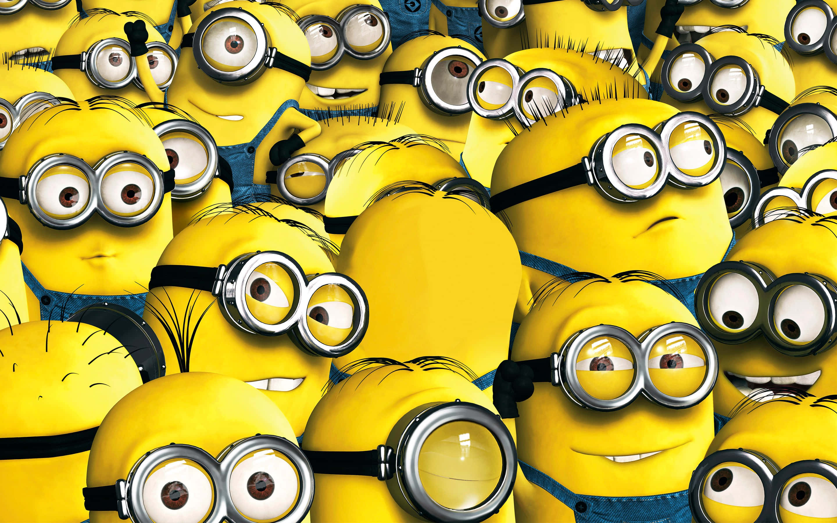 Minion, goggles, blue overalls, 2K Desktop Wallpaper