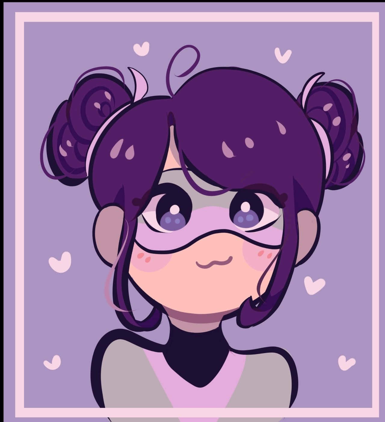 Cute Miraculous Ladybug, Multimouse, purple hair, HD Phone Wallpaper