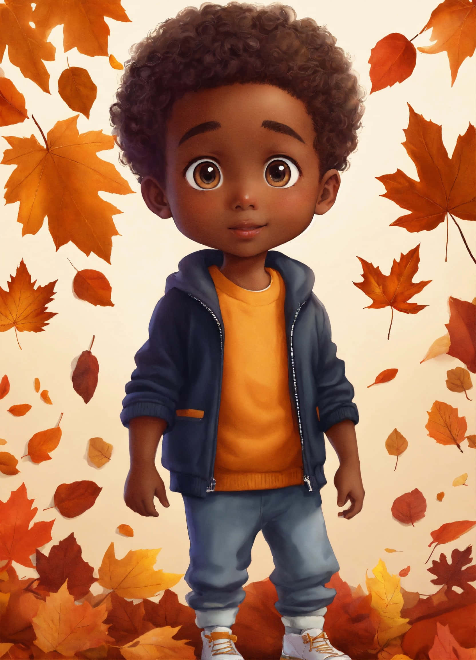 autumn maple leaves, warm orange, red hues, Full HD Phone Wallpaper