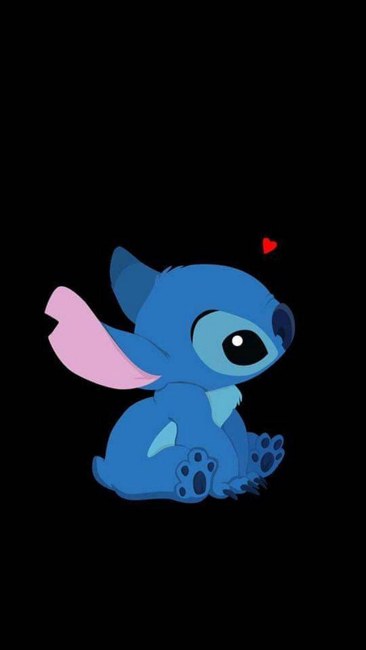 Cute Mobile, blue stitch, pink ears, HD Phone Wallpaper