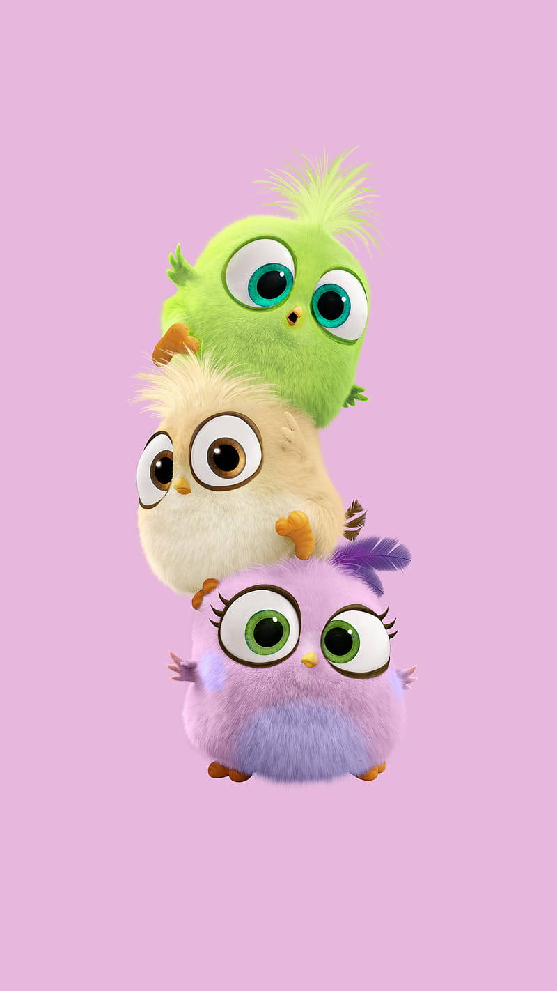 Cute Mobile, little chicken, cartoon, HD Phone Wallpaper