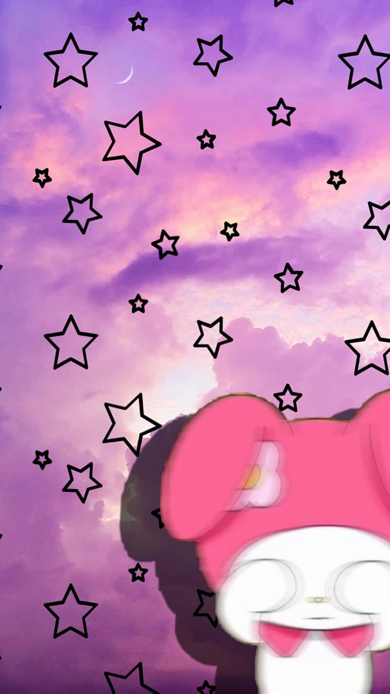 Cute My Melody, pink bunny character, bowtie, HD Phone Wallpaper