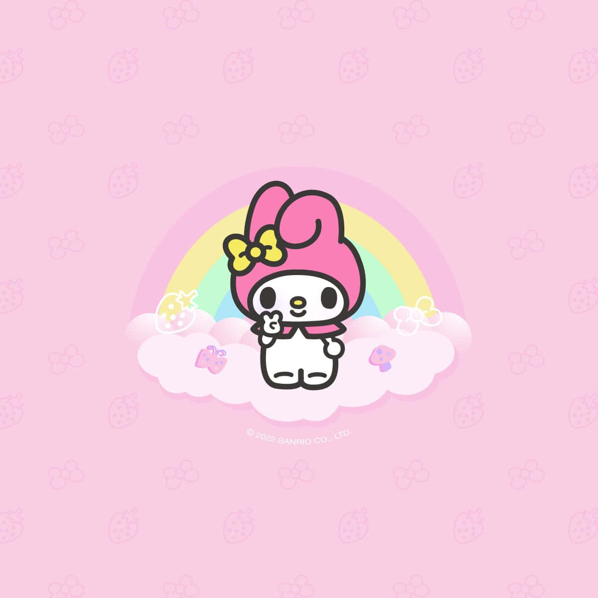 Cute My Melody, My Melody, pink hat, SD Desktop Wallpaper
