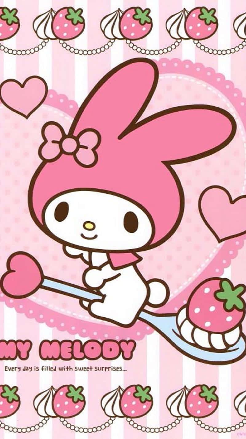 Cute My Melody, My Melody, pink rabbit, HD Phone Wallpaper
