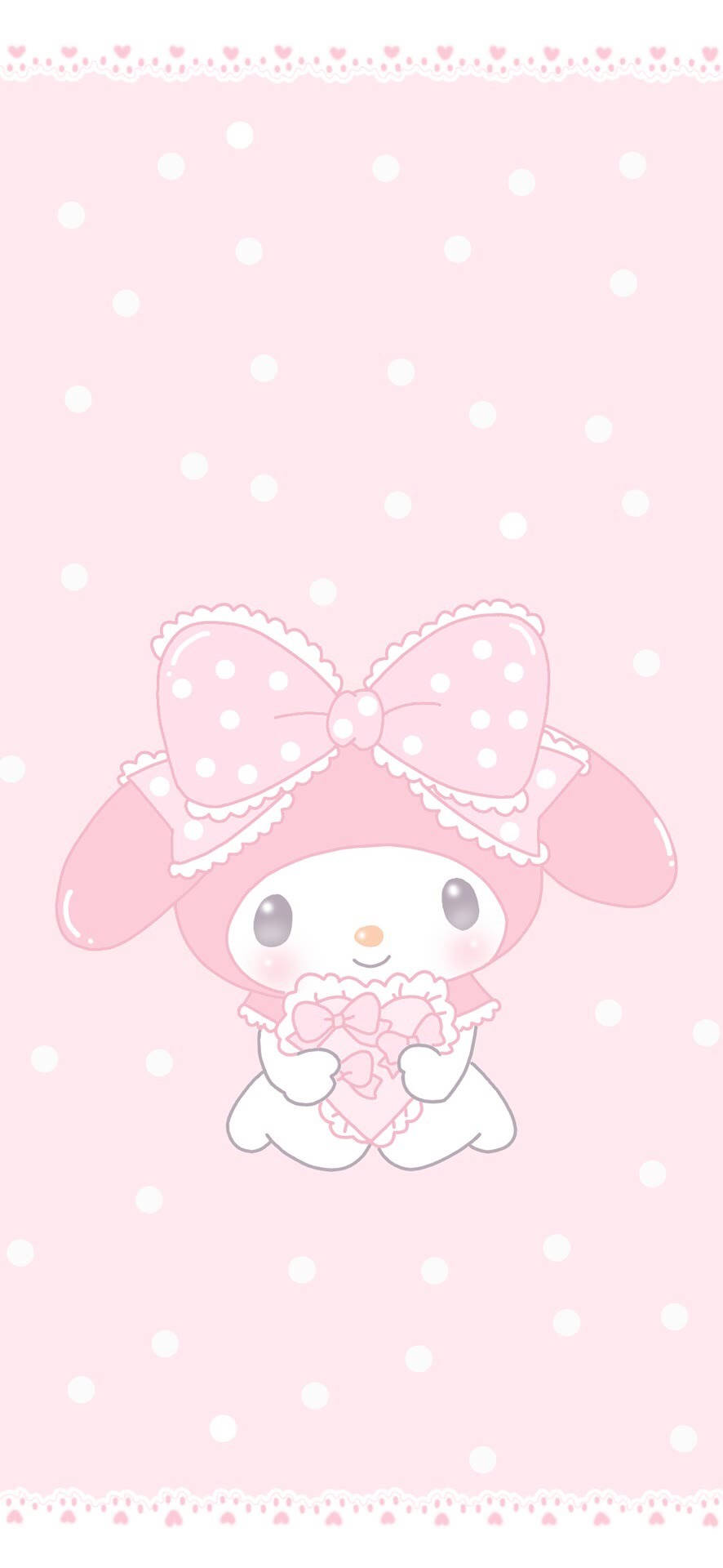 My Melody, pink, heart-shaped gift, Full HD Phone Wallpaper