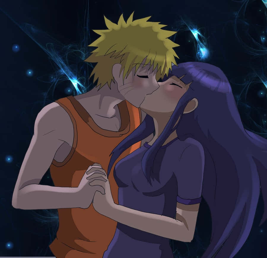 Naruto, Hinata, glowing blue cosmic energy, SD Desktop Wallpaper