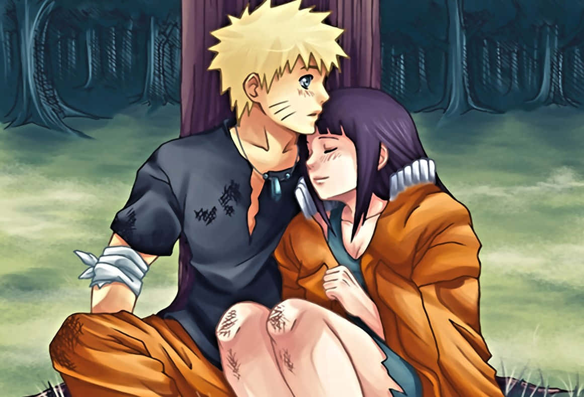 Naruto, Hinata, forest, SD Desktop Wallpaper