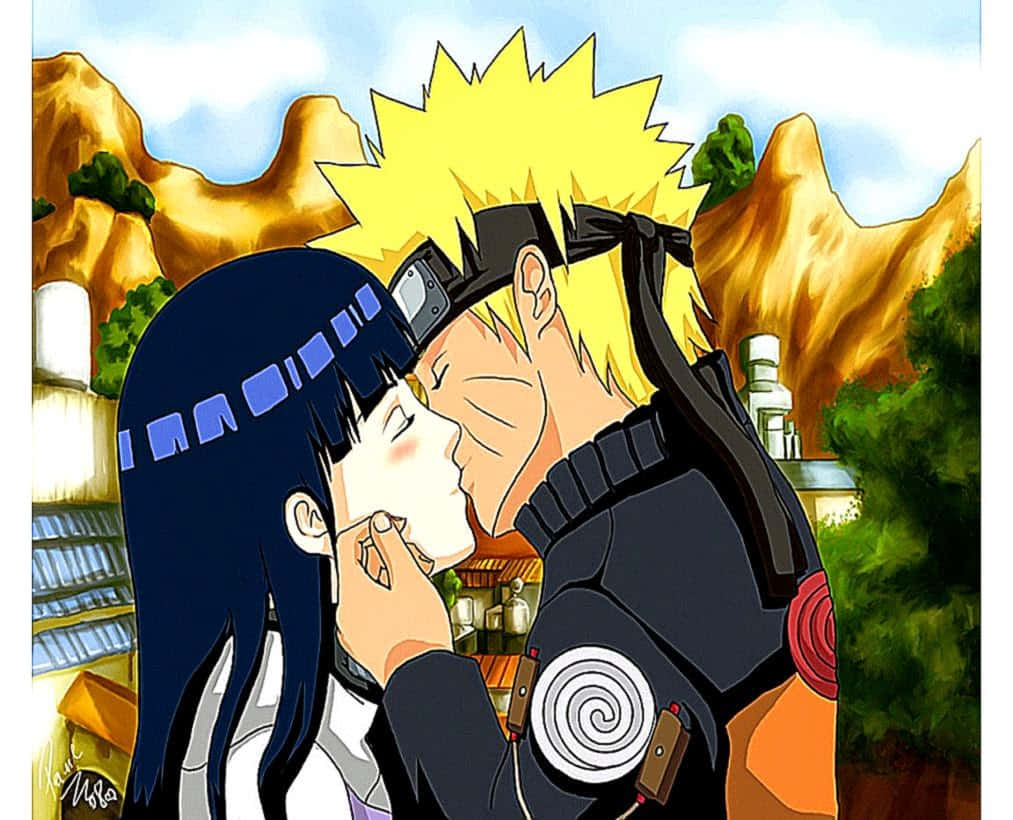 Naruto, Hinata, bright blue sky, SD Desktop Wallpaper