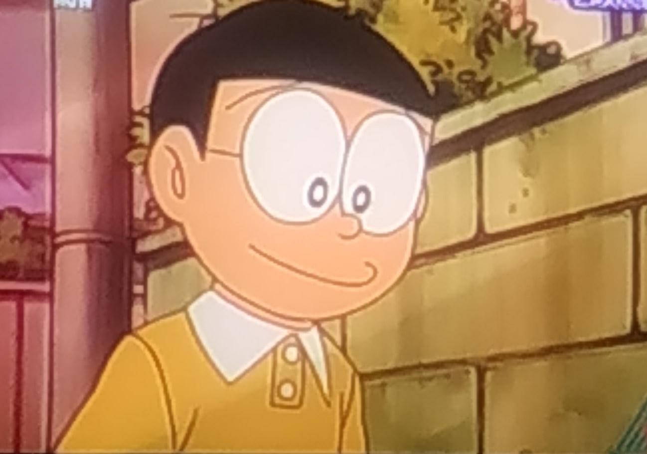 Cute Nobita, anime boy, big round eyes, HD Desktop Wallpaper