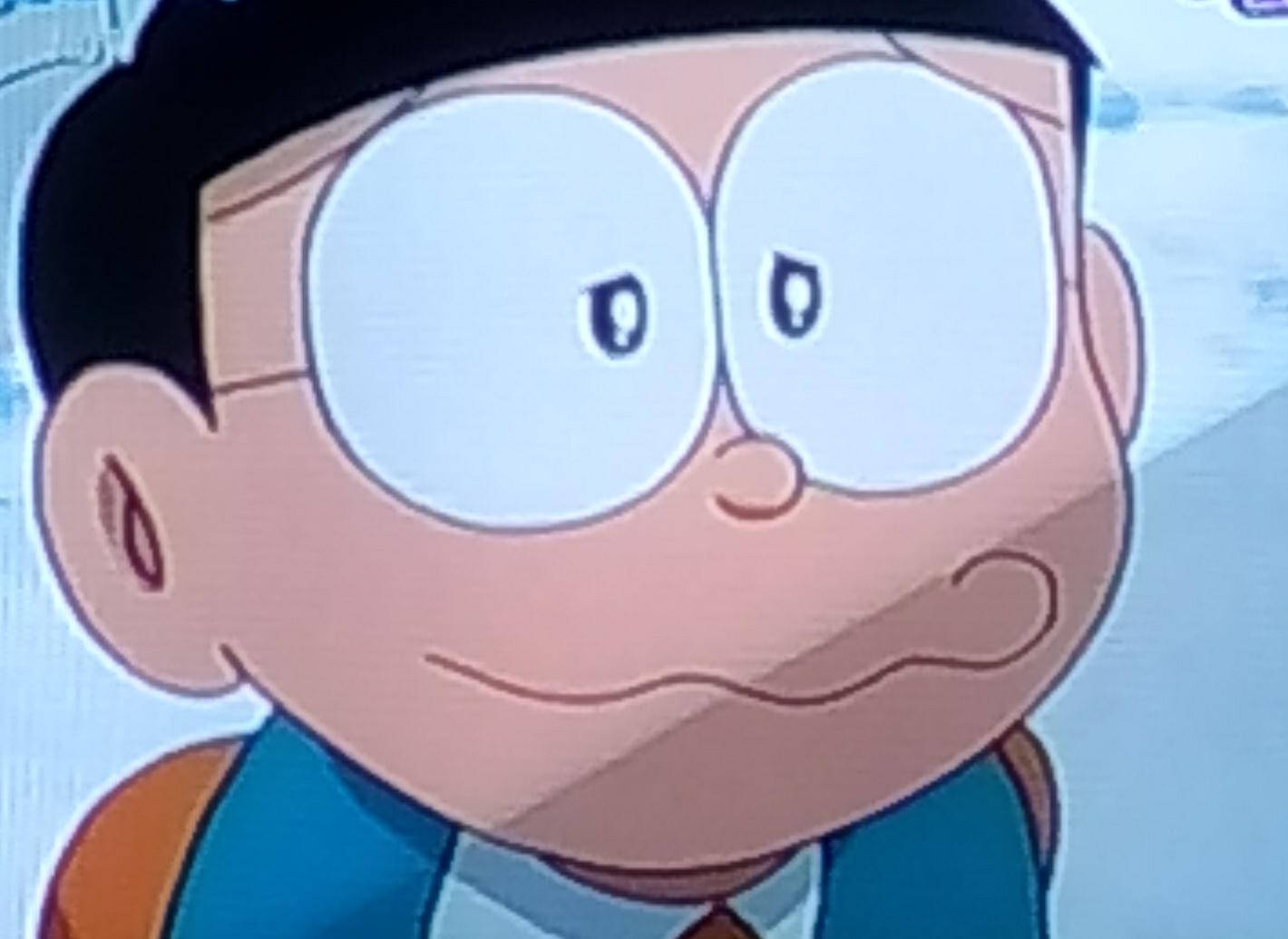 Cute Nobita, anime boy, huge round glasses, HD Desktop Wallpaper
