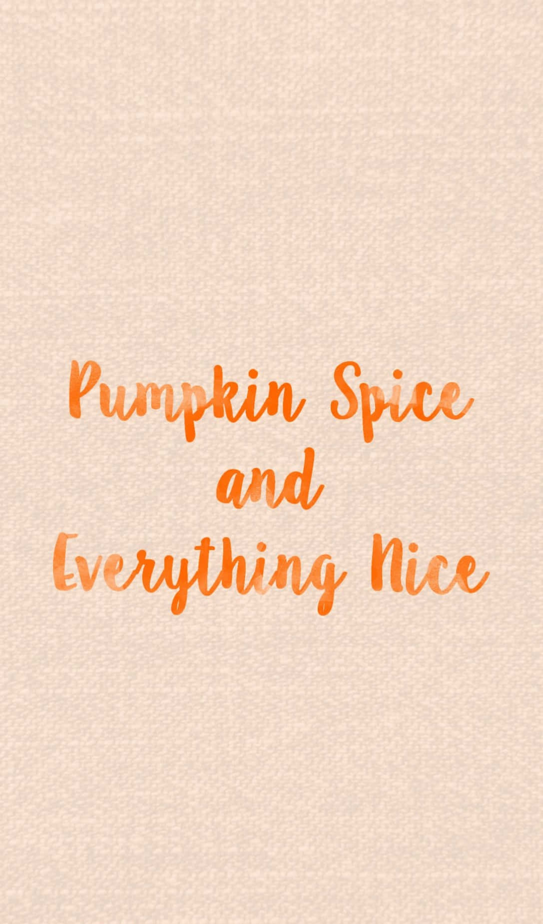 Cute Orange, pumpkin spice, cursive text, HD Phone Wallpaper