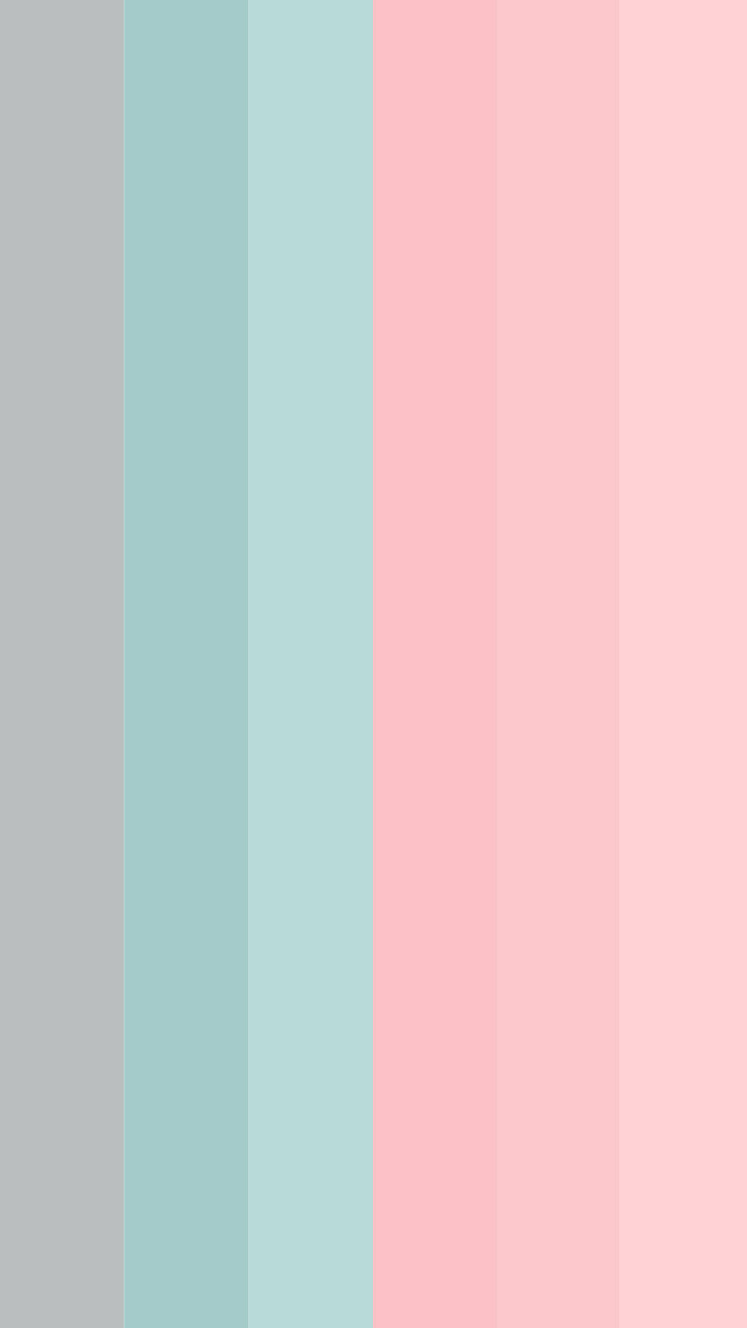 soft gray mint, blush pink, vertical stripes, Full HD Phone Wallpaper