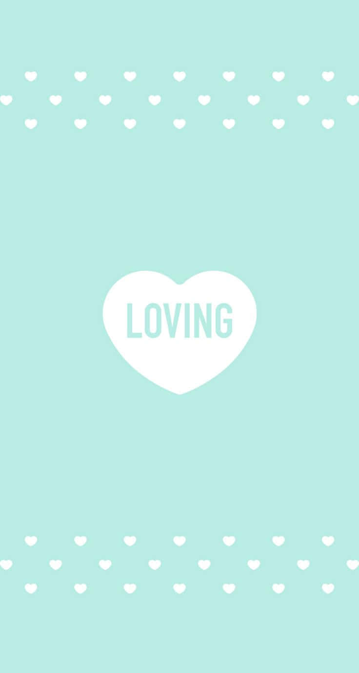 Cute Pastel Green, mint green, white heart, HD Phone Wallpaper
