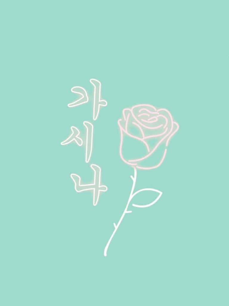 cute pastel green, mint green, rose, SD Phone Wallpaper