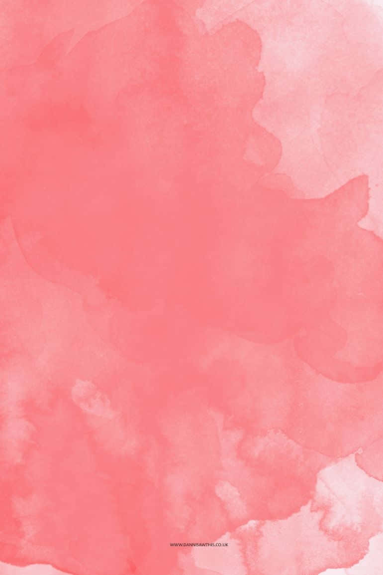 pastel red, pink watercolor background, soft coral watercolor wash, SD Phone Wallpaper