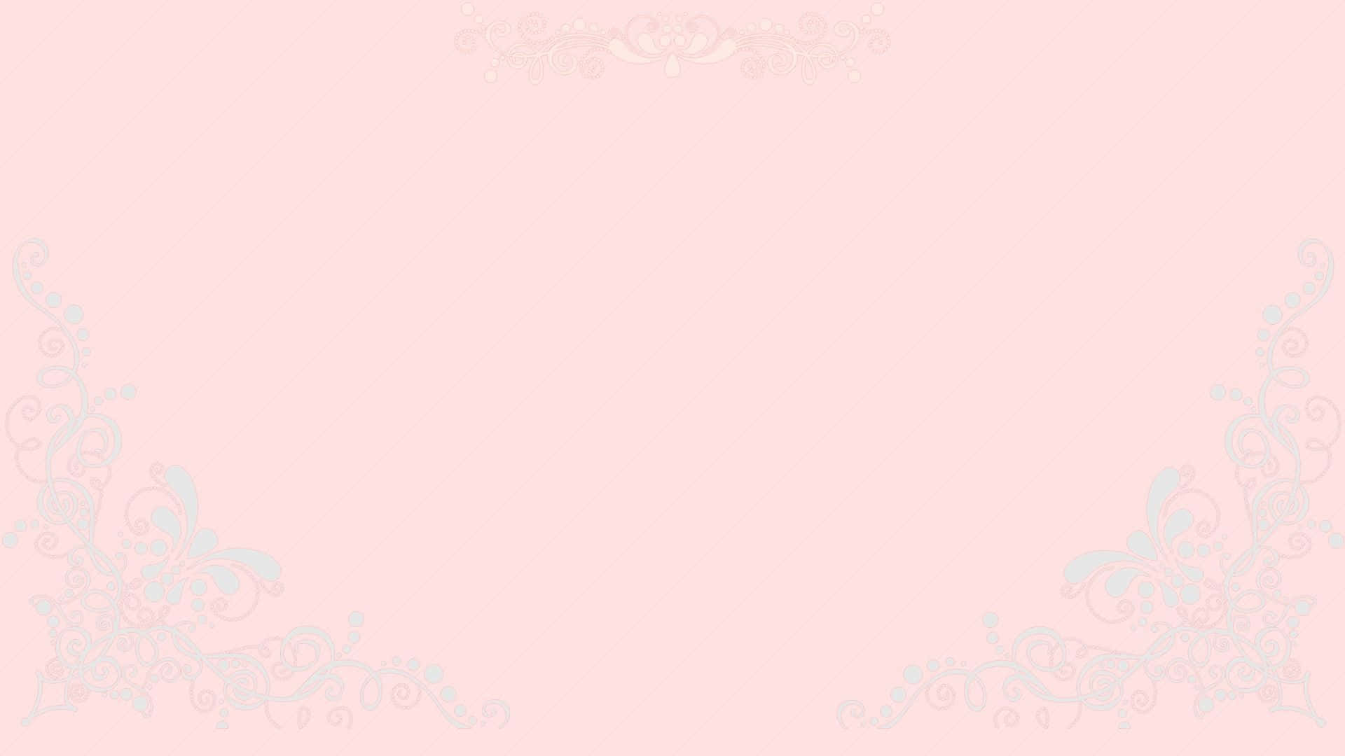 pastel pink, floral corner embellishments, light blue, Full HD Desktop Wallpaper