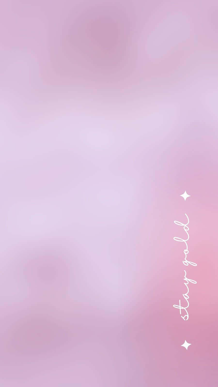 pastel pink gradient, stay gold, white cursive text, HD Phone Wallpaper