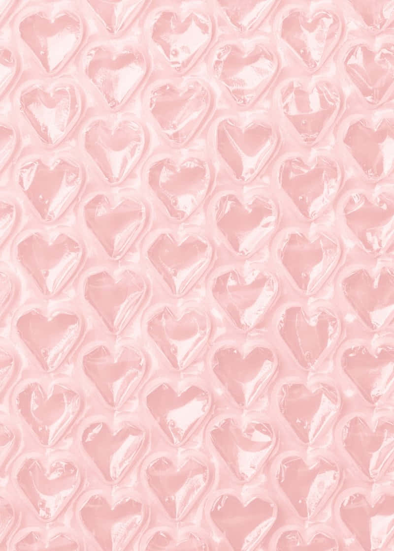 pastel pink hearts pattern, soft pink wallpaper, repeating embossed pattern, SD Phone Wallpaper