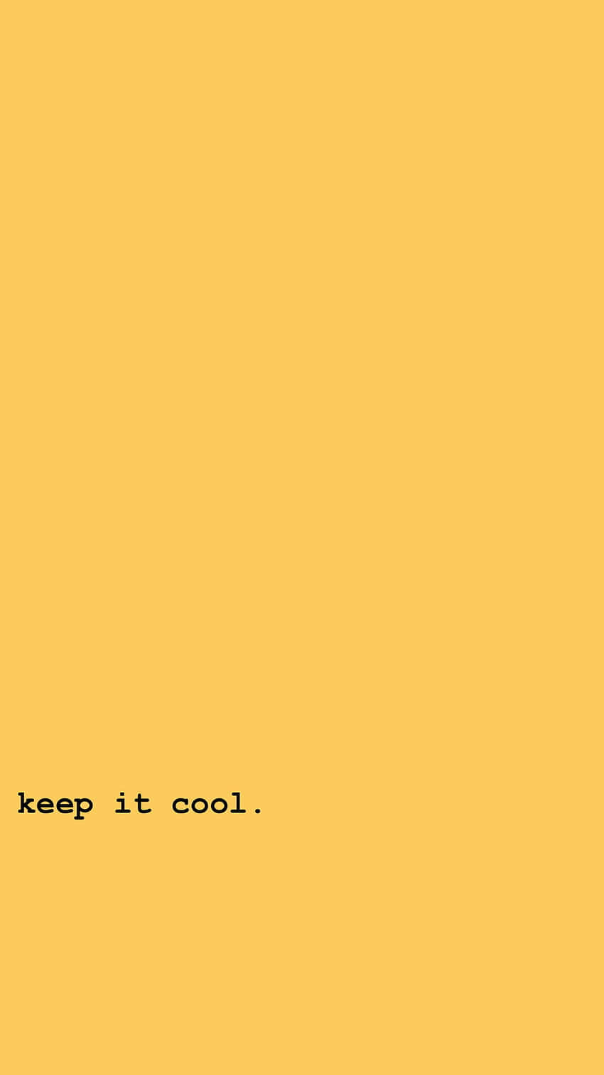 Cute Pastel Yellow, minimalist yellow background, black text, HD Phone Wallpaper