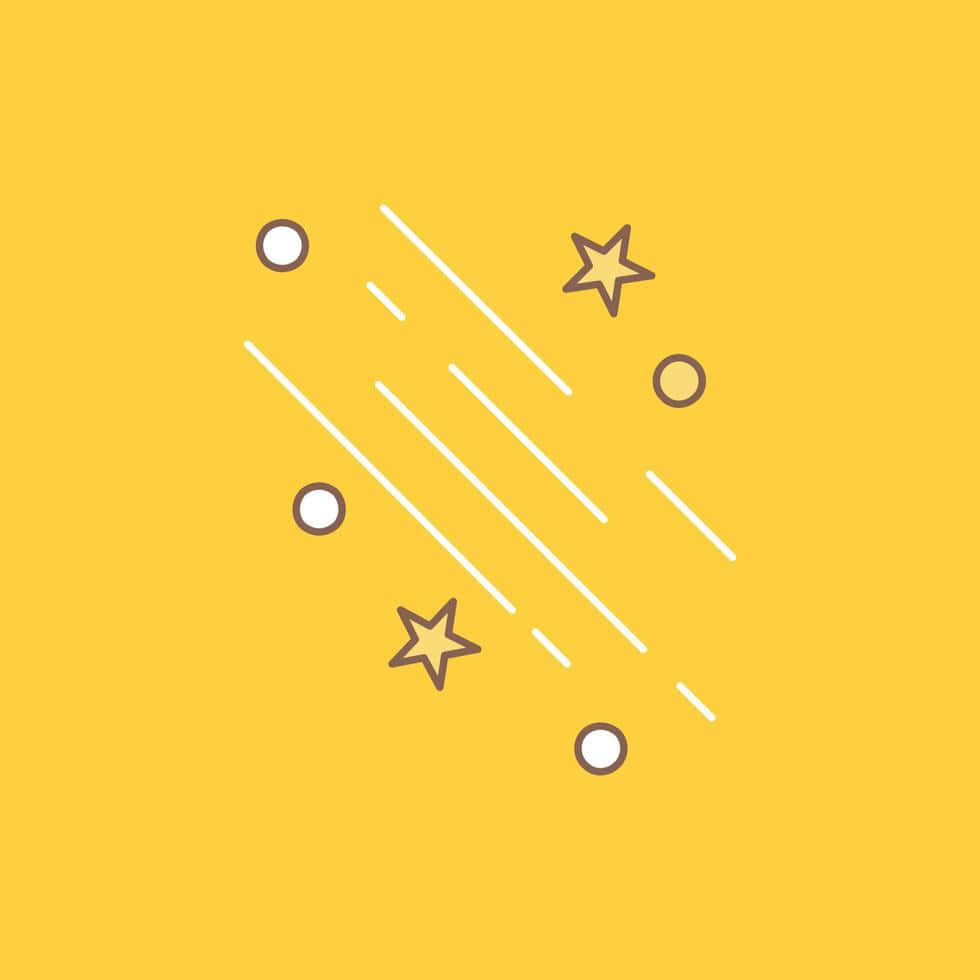 Cute Pastel Yellow, shooting stars, white diagonal lines, SD Desktop Wallpaper