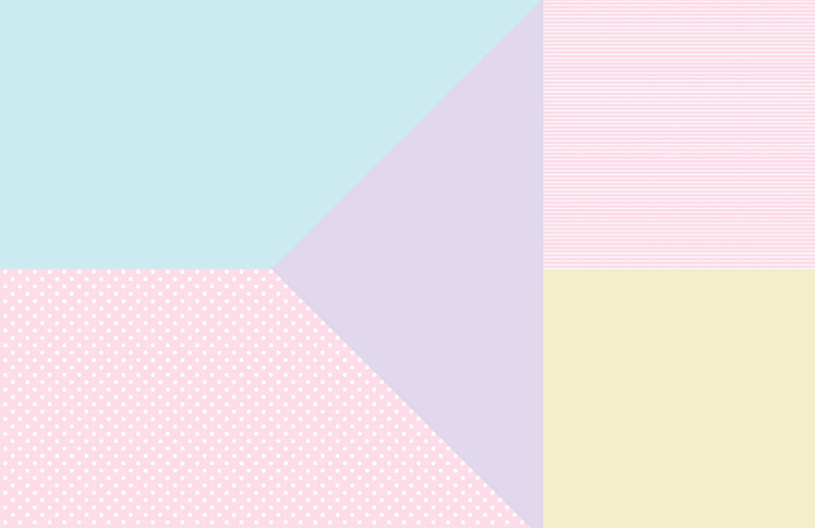 pastel geometric, soft triangles, mint lavender pink, HD Desktop Wallpaper