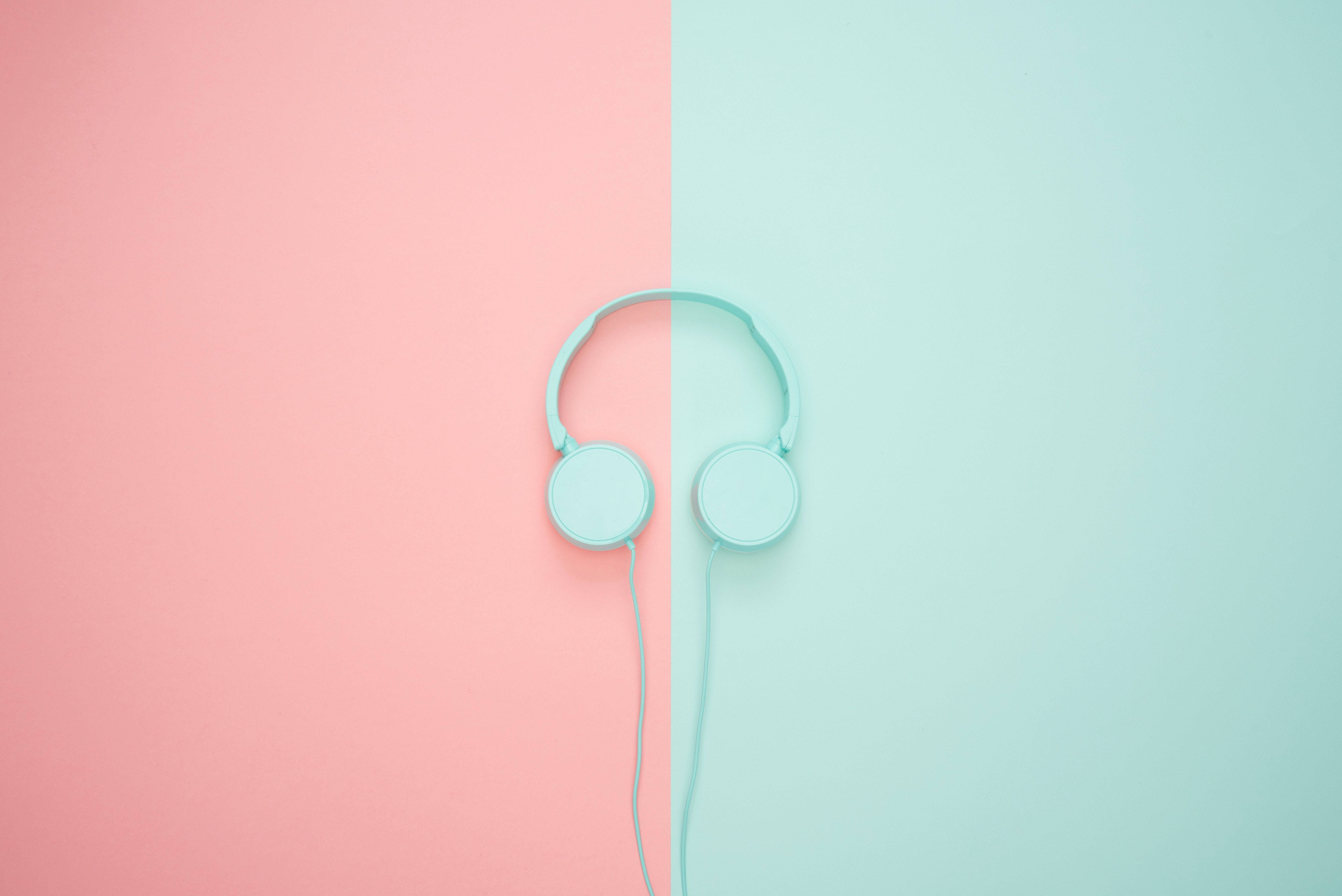 pastel pink, mint green, light blue, 5K Desktop Wallpaper
