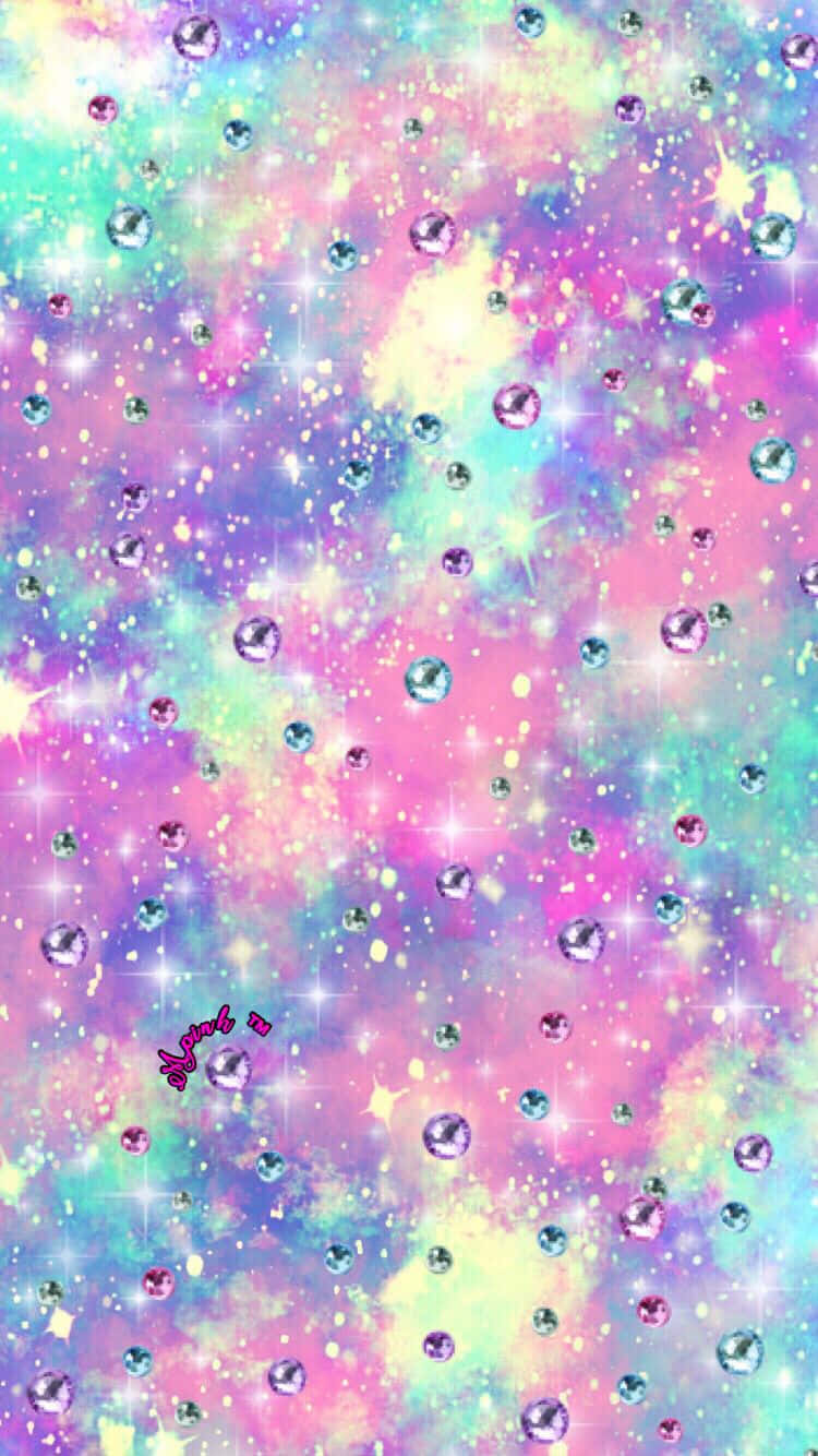 Cute Pastel Galaxy, pastel nebulae, sparkling stars, HD Phone Wallpaper