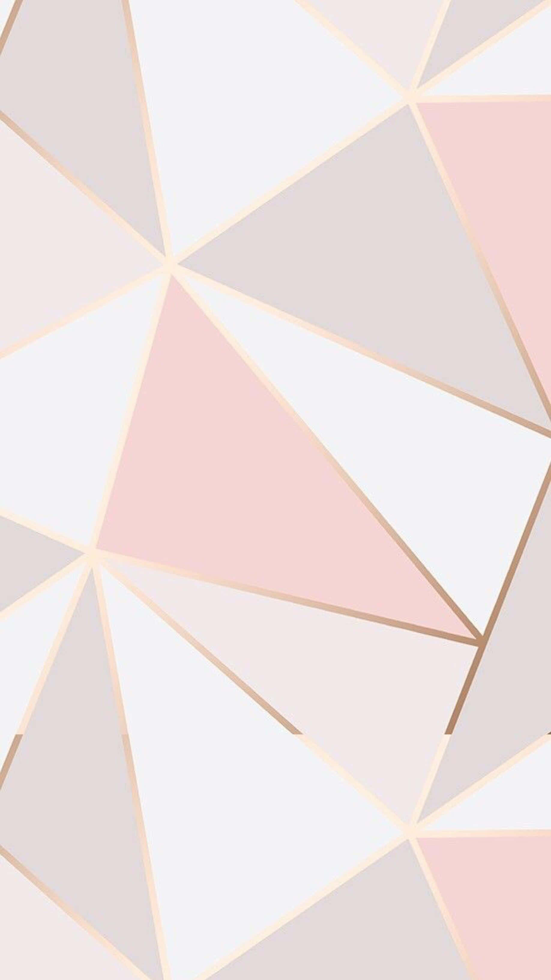 iPhone, geometric pattern, pastel triangles, 2K Phone Wallpaper