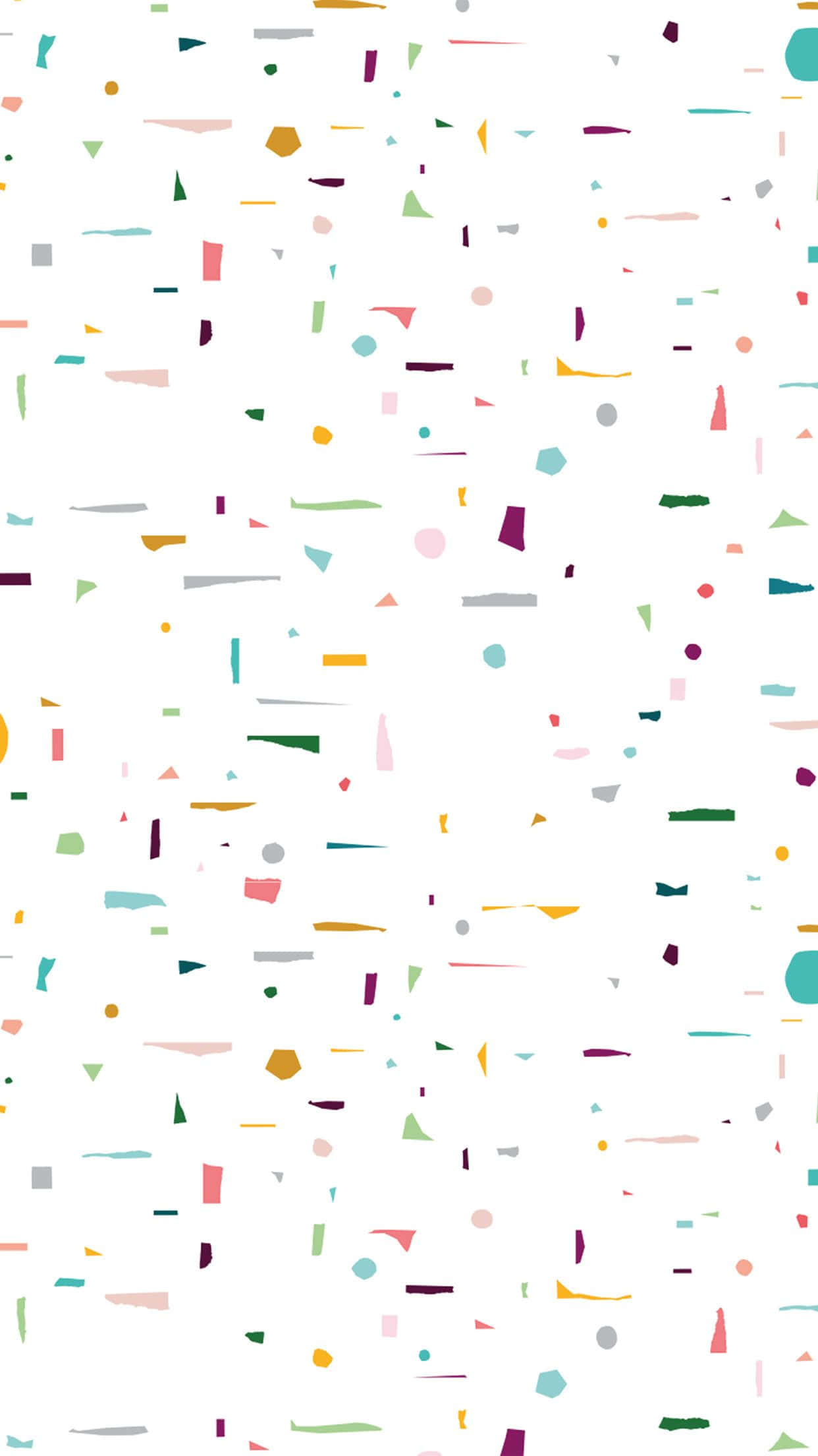 Cute Pattern iPhone, confetti, pastel tones, Full HD Phone Wallpaper
