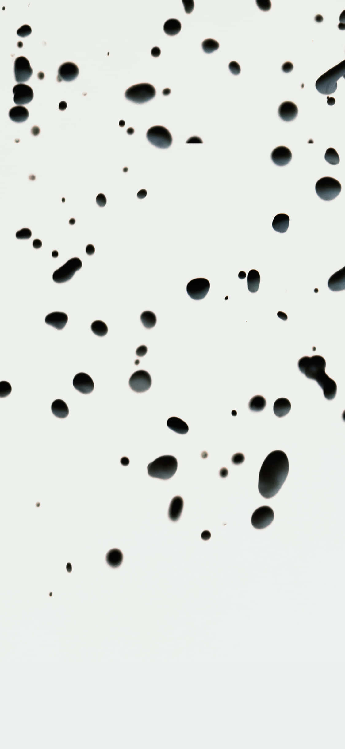 Cute Pattern iPhone, black ink droplets, pale off-white background, Full HD Phone Wallpaper